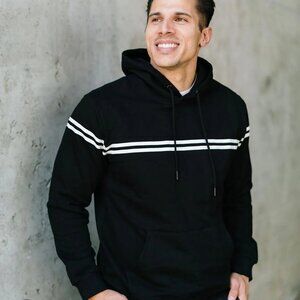 Zyia Active Black Sweatshirt Hoodie SIZE LARGE